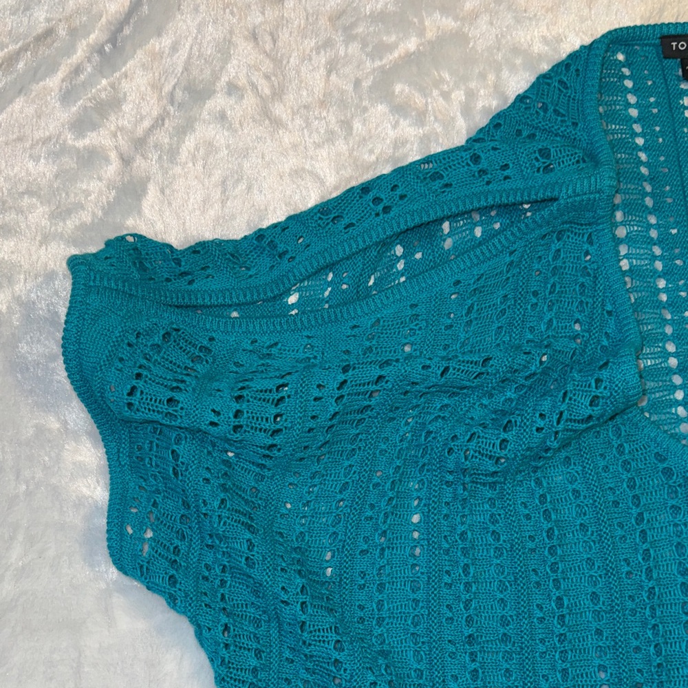 Torrid Teal Short Sleeve Top - Picture 3 of 5